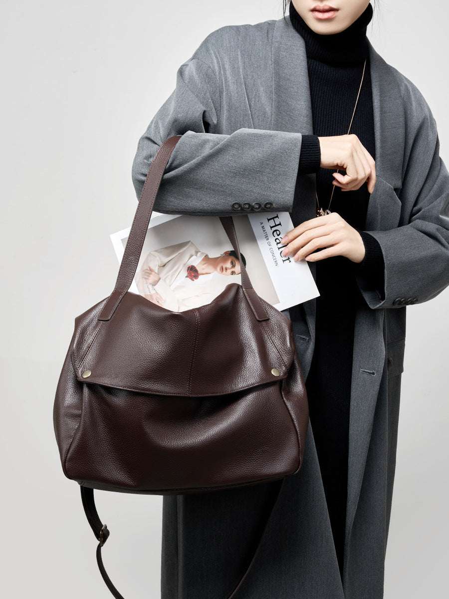 Premium Soft Leather Tote Bag for Women - Stylish & Durable Everyday Handbag - Perfect for Work, Travel & Shopping