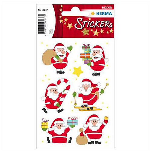 Santa Claus Stickers - 15237 Pack of 100 Christmas Decals for DIY Crafts, Scrapbooking, Gift Wrapping & Holiday Decorations
