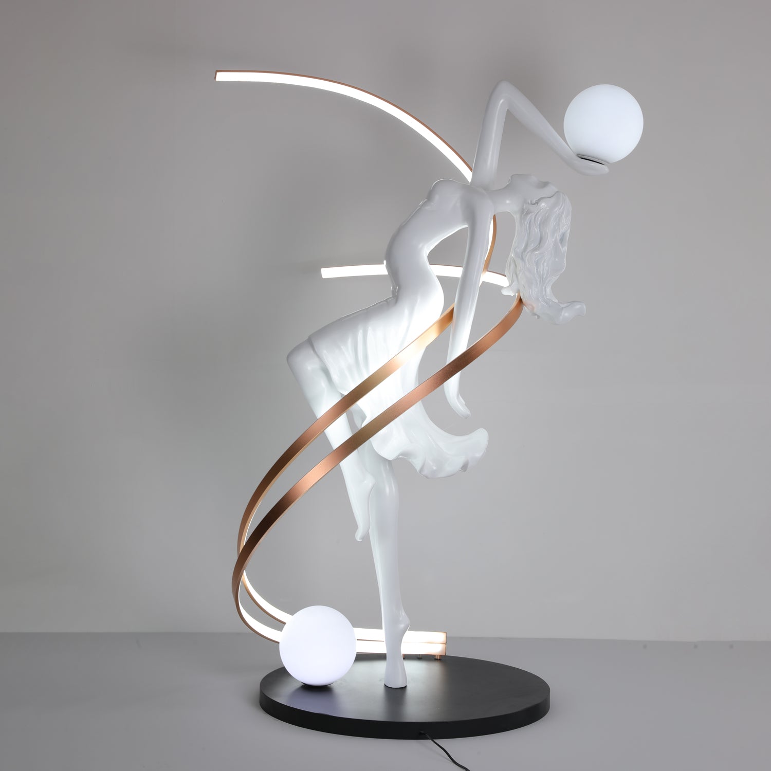 Misha Goddess Statue Floor Lamp - Elegant Home Decor Lighting for Living Room, Bedroom & Office - Perfect for Meditation Spaces & Yoga Studios