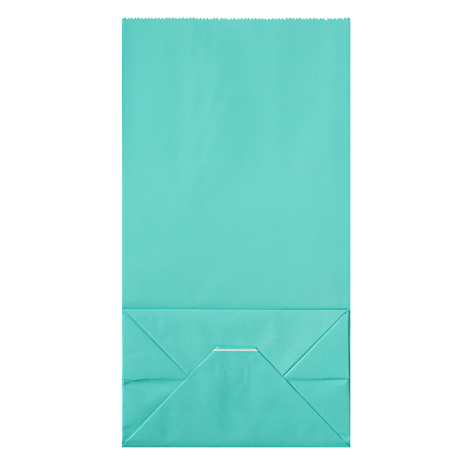 Premium Turquoise Paper Bags - 6x3.5x10.75 Inches - 6 lb Capacity - Pack of 100 - Eco-Friendly Gift Bags for Parties, Weddings & Retail Packaging