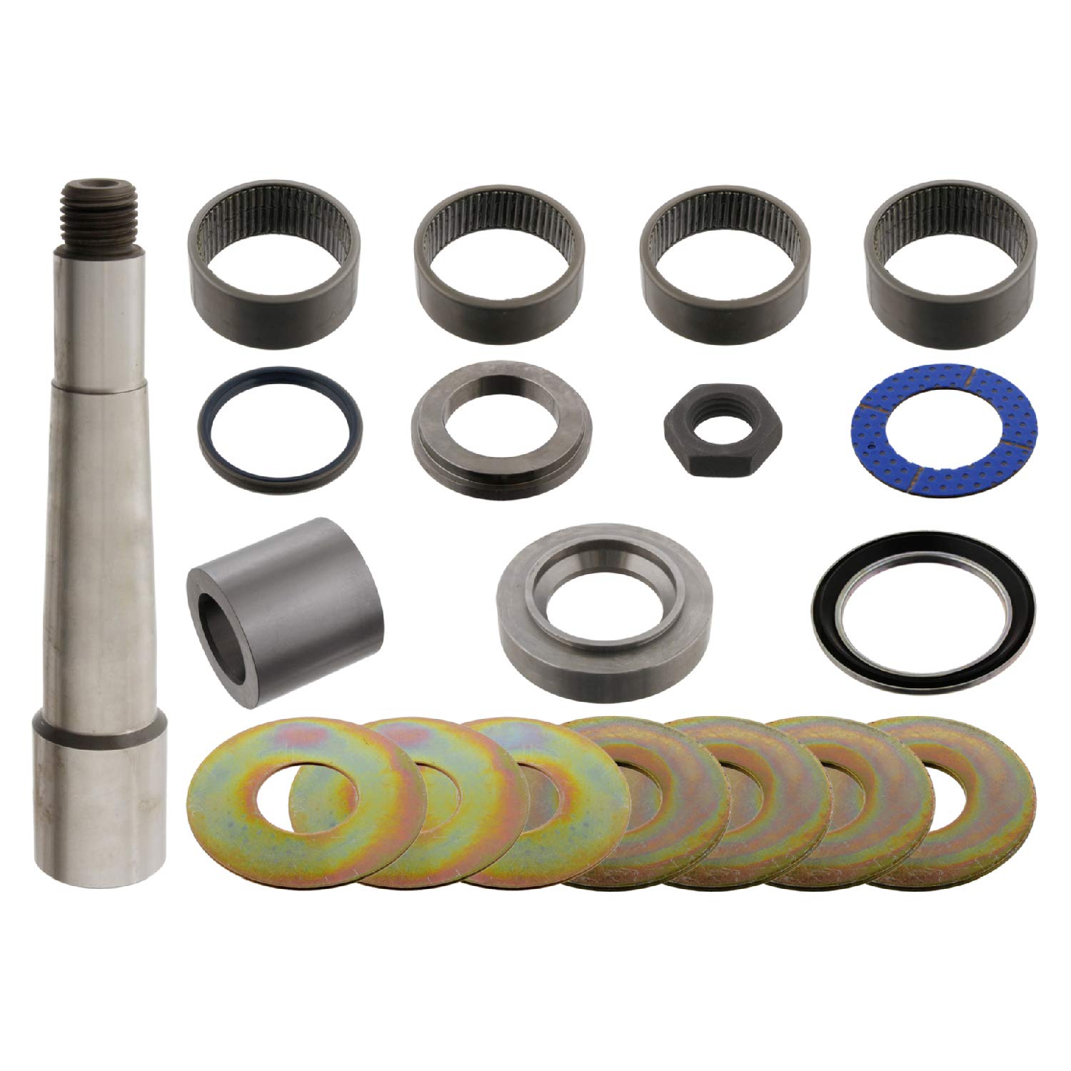 Febi Bilstein 39120 King Pin Set with Friction Bearing - Single Pack | Heavy-Duty Suspension Replacement for Trucks & Trailers | Ideal for Off-Roading, Towing & Commercial Vehicle Maintenance
