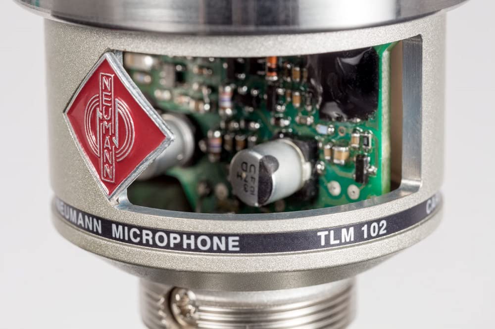 Neumann TLM 102 Professional Studio Condenser Microphone - Nickel Finish for Vocals, Podcasting & Music Recording