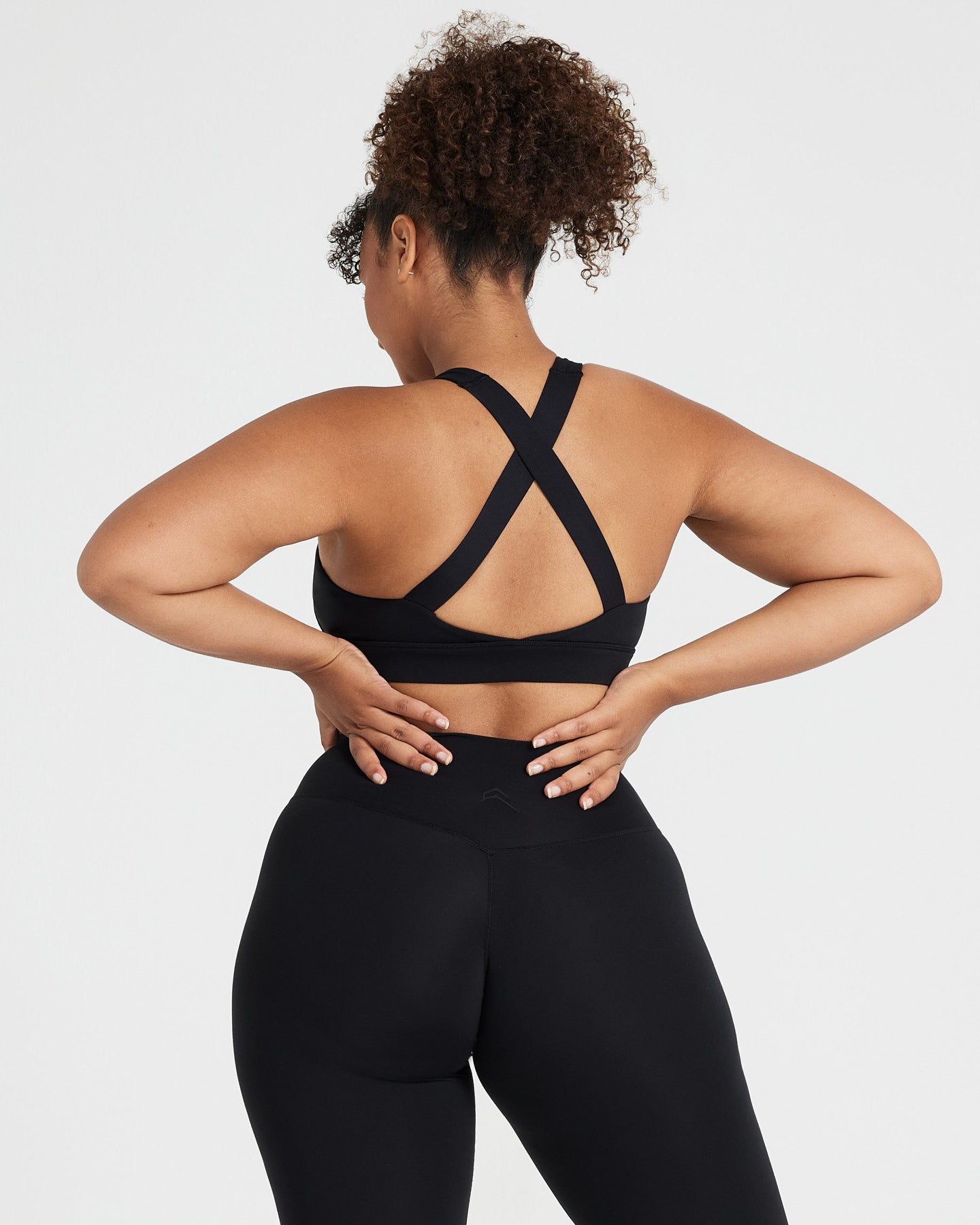 Timeless Wide Strap Sports Bra for Women - High Support Workout Bra in Black | Perfect for Yoga, Running & Gym Training
