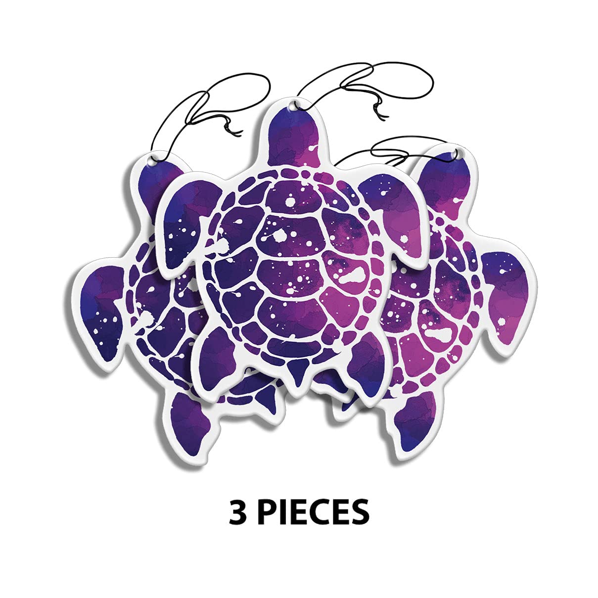 WIRESTER 3-Pack Hanging Air Fresheners - Natural Scent for Cars, Home, Bathroom & Office | Decorative Charm Ornaments for Fresh Spaces & Gifts