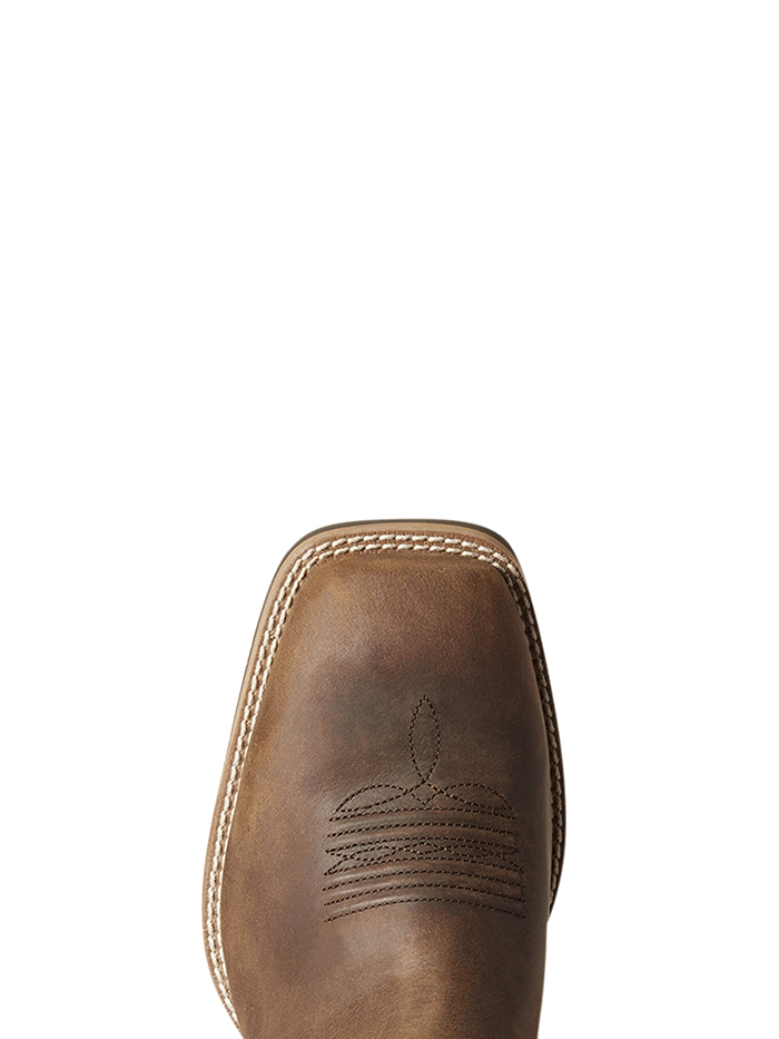 Ariat Men's Hybrid VentTEK Western Boot - American Flag Distressed Brown - Comfortable & Durable Cowboy Boots for Riding, Work & Outdoor Activities