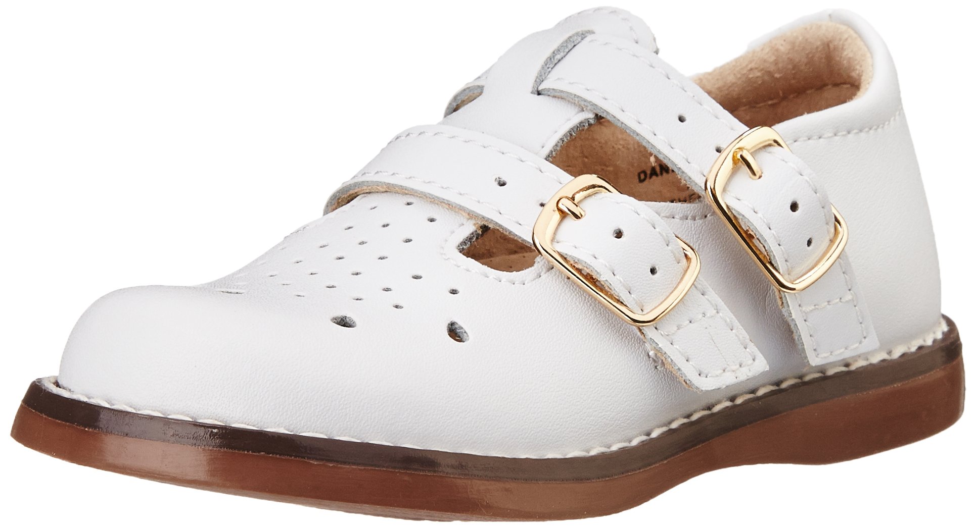 FOOTMATES Baby Girls' Danielle 3 Mary Jane Flats - Infant/Toddler/Little Kid Shoes for School, Party & Everyday Wear