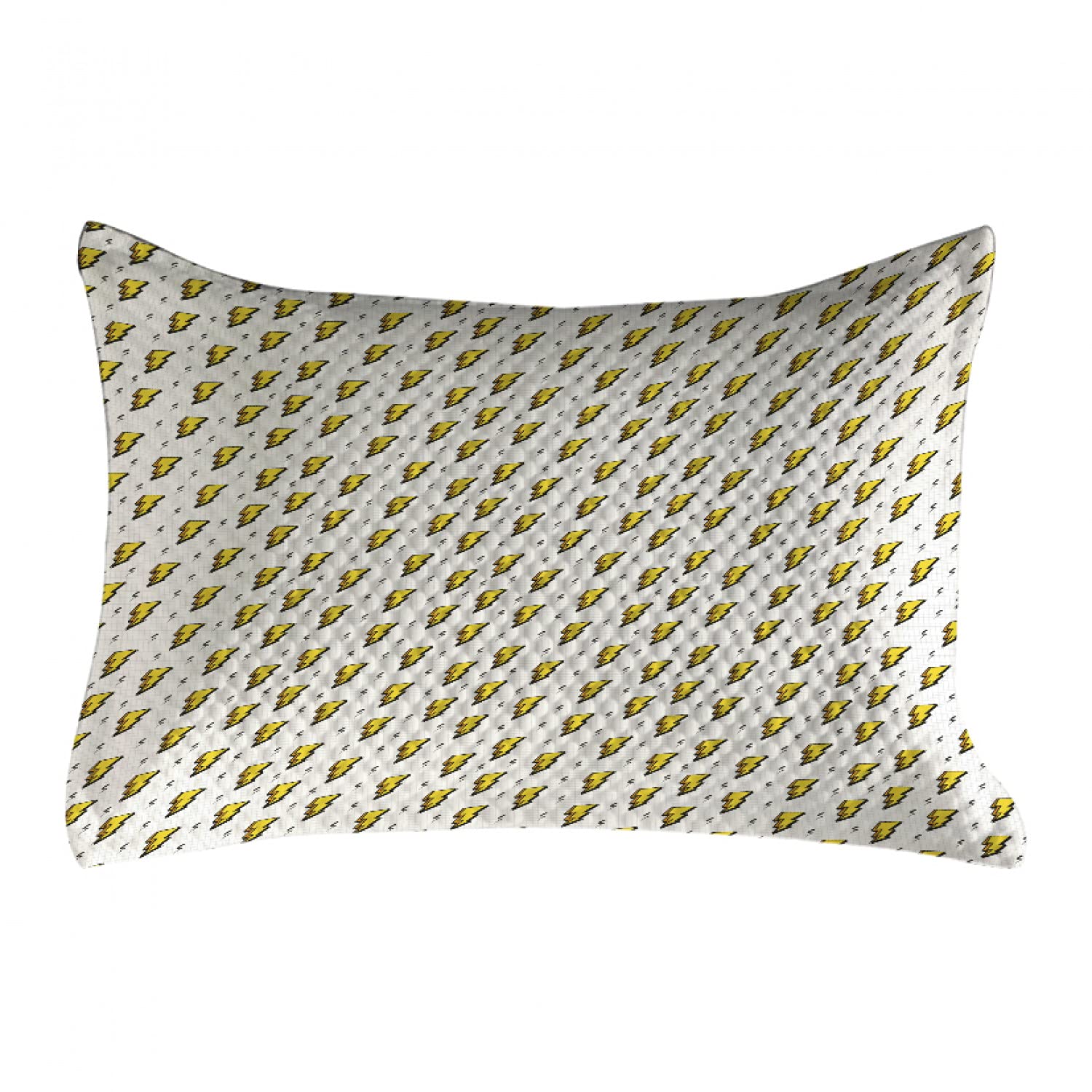 Ambesonne Retro Thunder Bolts Pillow Cover - King Size 36x20