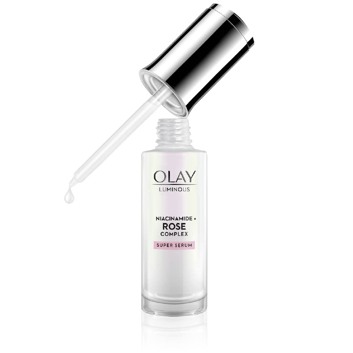 Olay Luminous Niacinamide + Rose Complex Super Serum 30ml - Brightening Face Serum for Dark Spots & Uneven Skin Tone - Perfect for Daily Skincare Routine & Nighttime Use