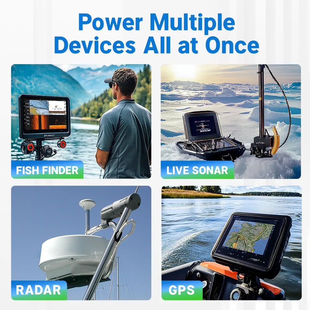 Redodo 16V 30Ah Lithium Fish Finder Battery with Bluetooth - Long Lasting Power for Fish Finders, Trolling Motors & Marine Electronics - Perfect for Kayak Fishing, Ice Fishing & Boat Trips