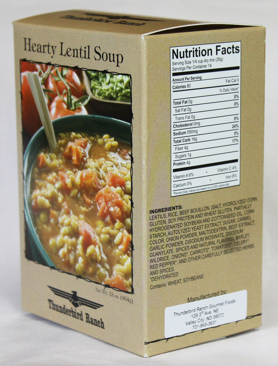Organic Hearty Lentil Soup Mix - High Protein, Vegan & Gluten-Free - Perfect for Quick Meals, Camping & Healthy Eating