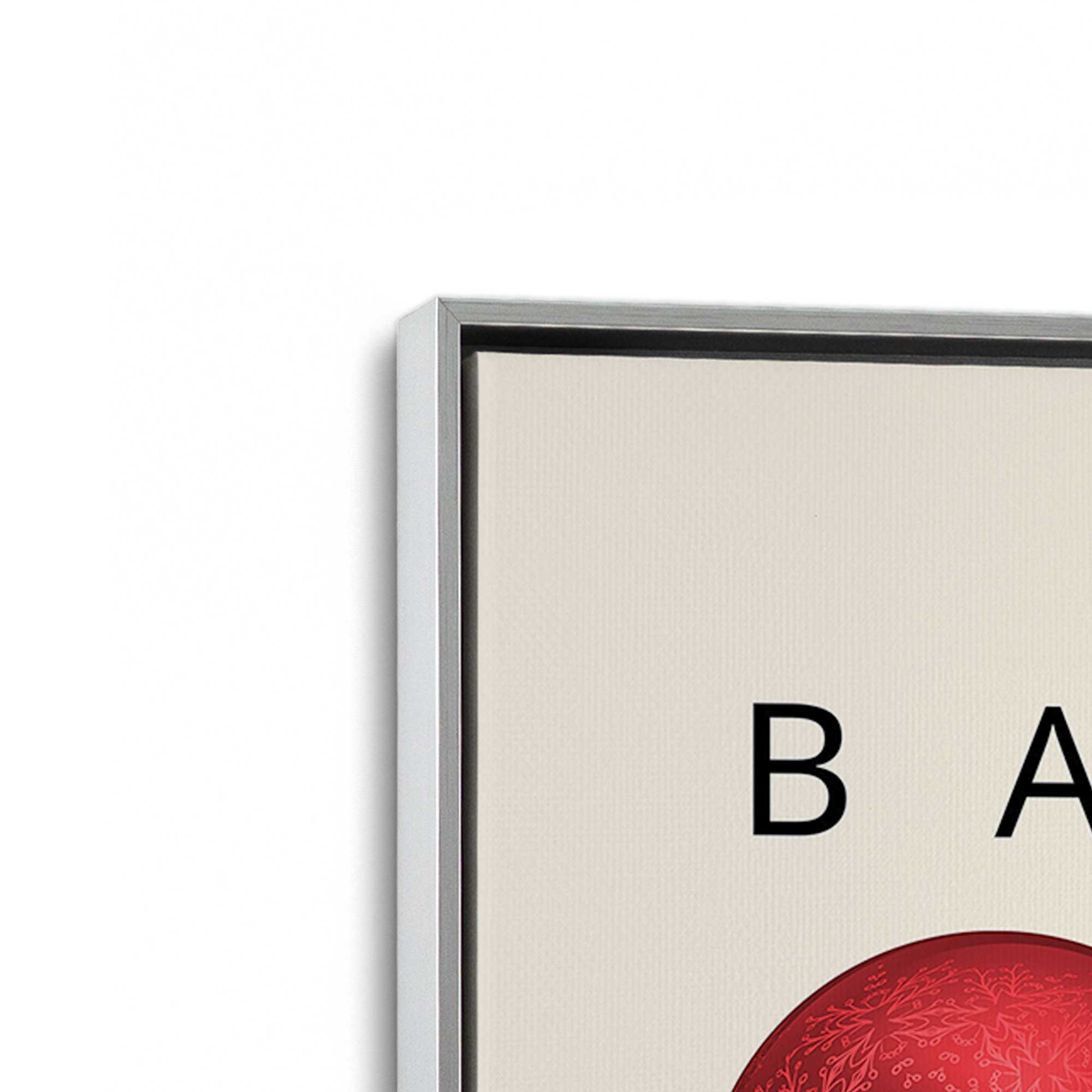 Bauhaus Holiday Ornament Canvas Print - Modern Christmas Wall Art Decor for Home, Office & Holiday Party Decoration