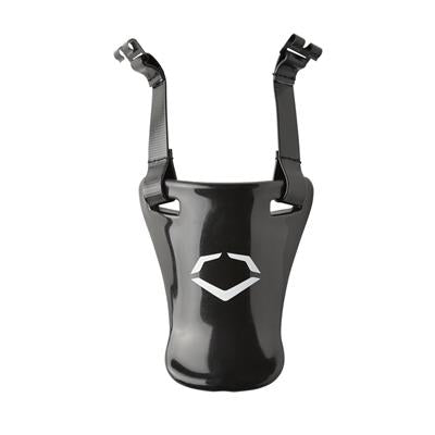 EvoShield Catchers Throat Guard 4.5 Inch Black - Baseball & Softball Protective Gear for Catchers - Perfect for Youth & Adult Games, Practices & Training Sessions