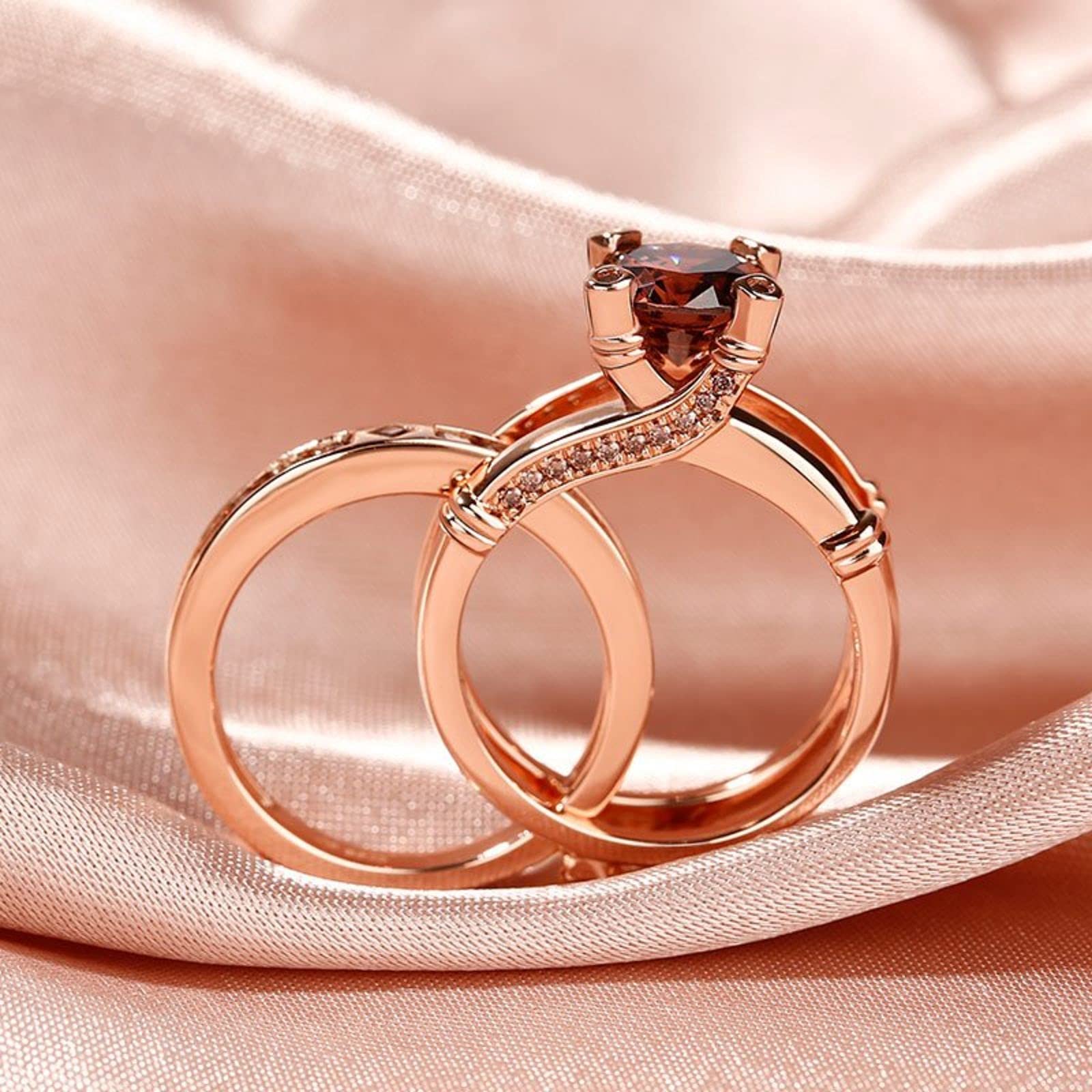 Jeulia Diamond Band Rings for Women - Sterling Silver CZ Interchangeable Ring Sets | Wedding, Engagement, Anniversary, Promise & Bridal Jewelry Gifts | Perfect for Proposals, Vow Renewals & Special Occasions