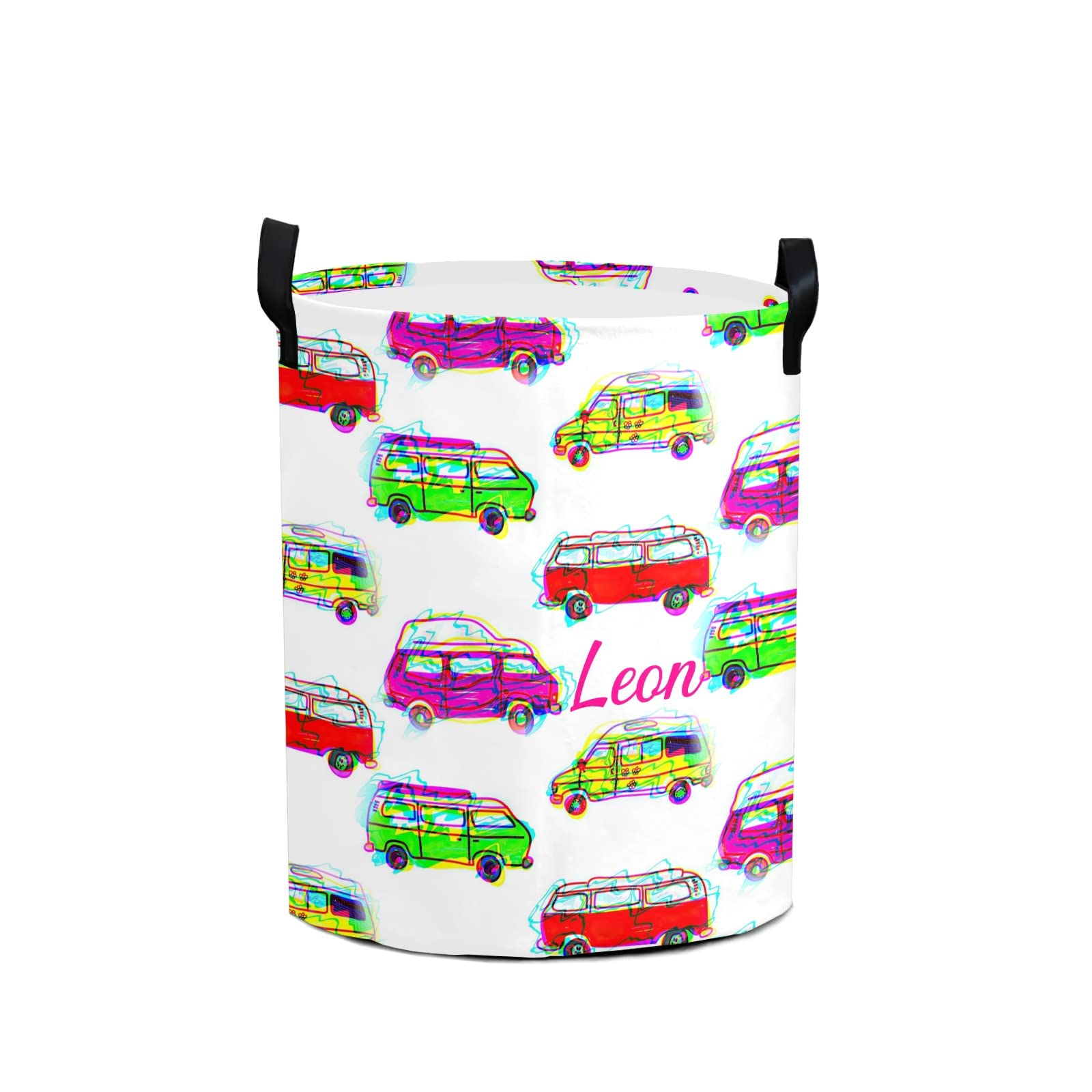 Custom Personalized Laundry Hamper Basket with Name - Durable Storage Organizer with Handle for Clothes, Toys & Essentials - Perfect for Bathroom, Bedroom, Living Room & Dorm Organization