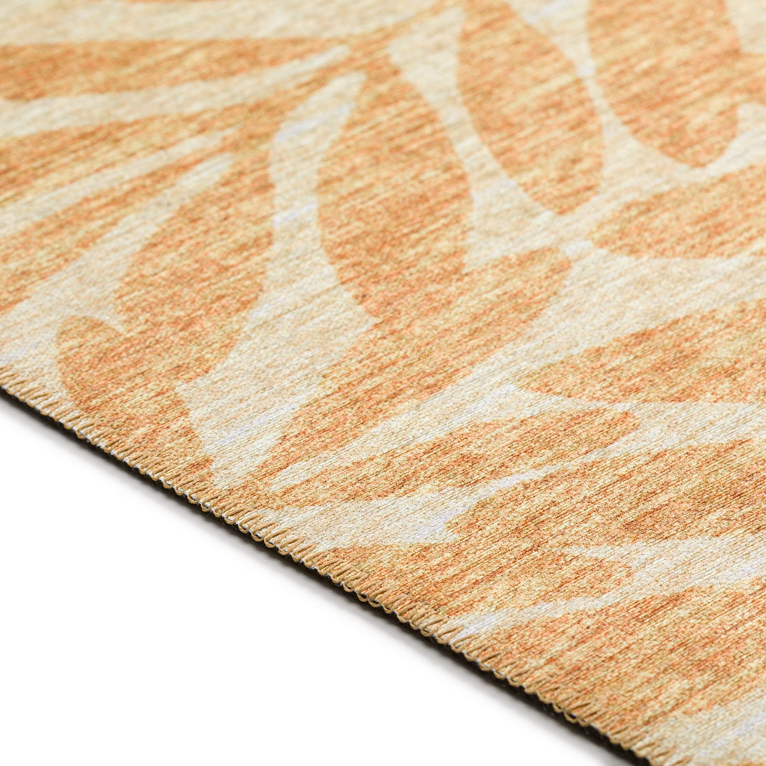 Addison Rugs Yuma AYU35 Gilded 3' x 5' Area Rug - Elegant Gold Accent Living Room Carpet for Bedroom, Dining Room & Home Decor