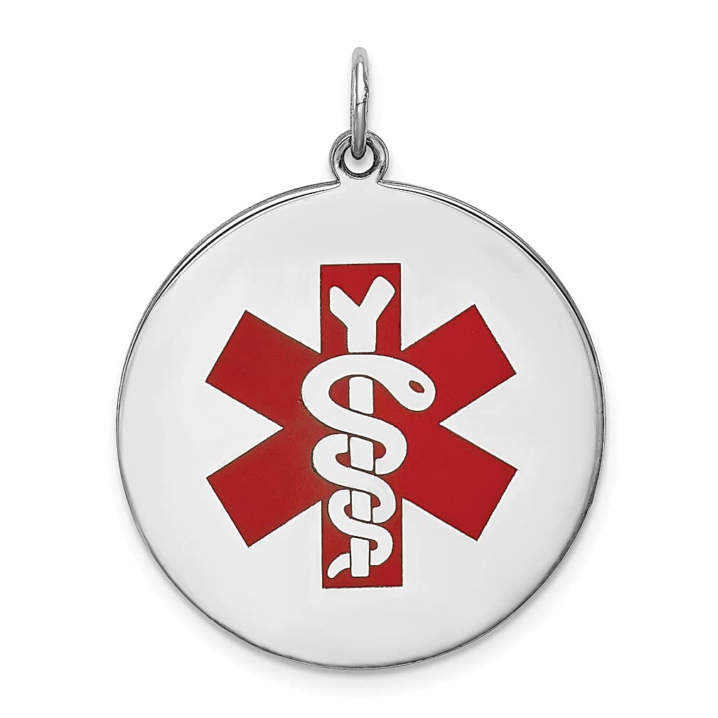 925 Sterling Silver Medical Alert Pendant Necklace for Women - Elegant & Durable Fine Jewelry Gift for Her - Perfect for Everyday Wear, Special Occasions & Emergency ID