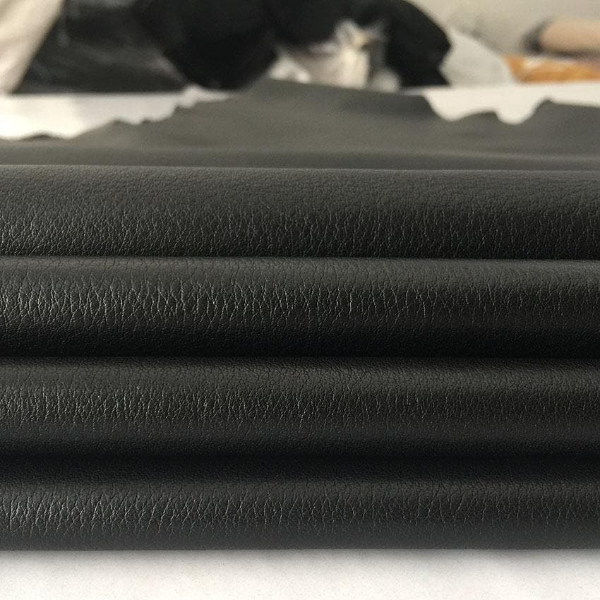 Premium Nappa Leather Full Grain Cowhide - Soft Black Genuine Leather for Luxury Handbags, Wallets & Accessories | Durable & Stylish Leather Goods for Everyday Use
