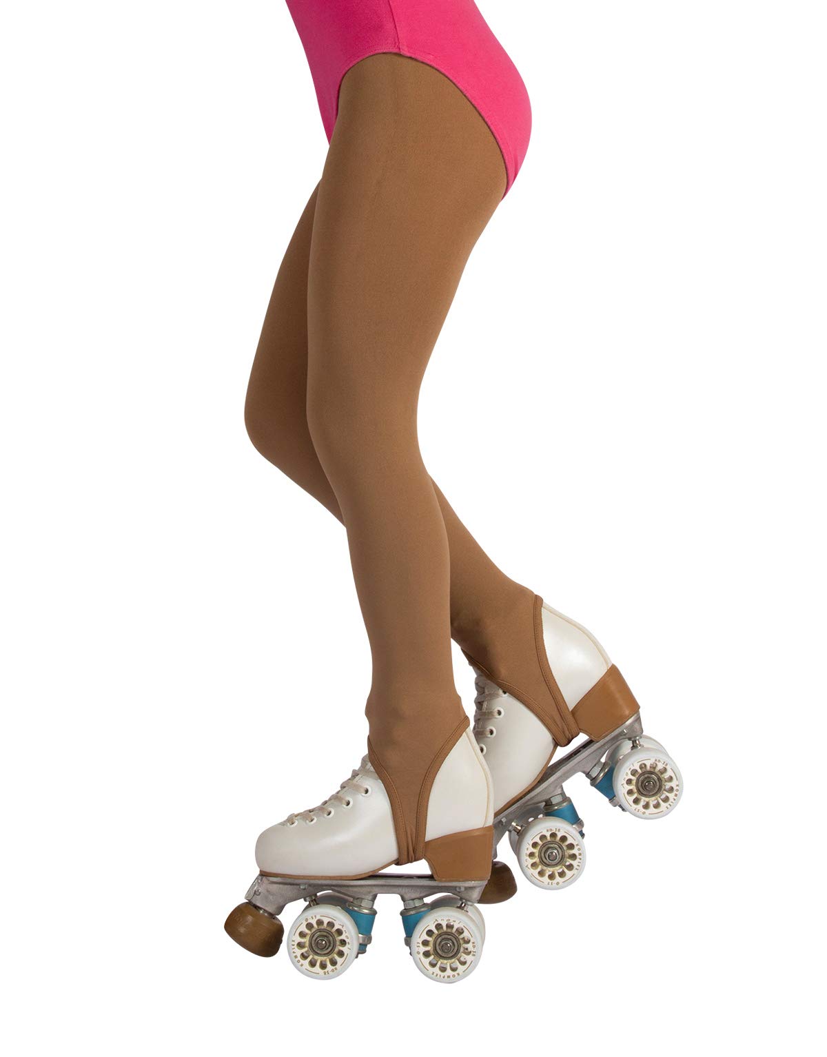 CALZITALY Girls Skating Tights 6-12 Years for Roller & Ice Skating