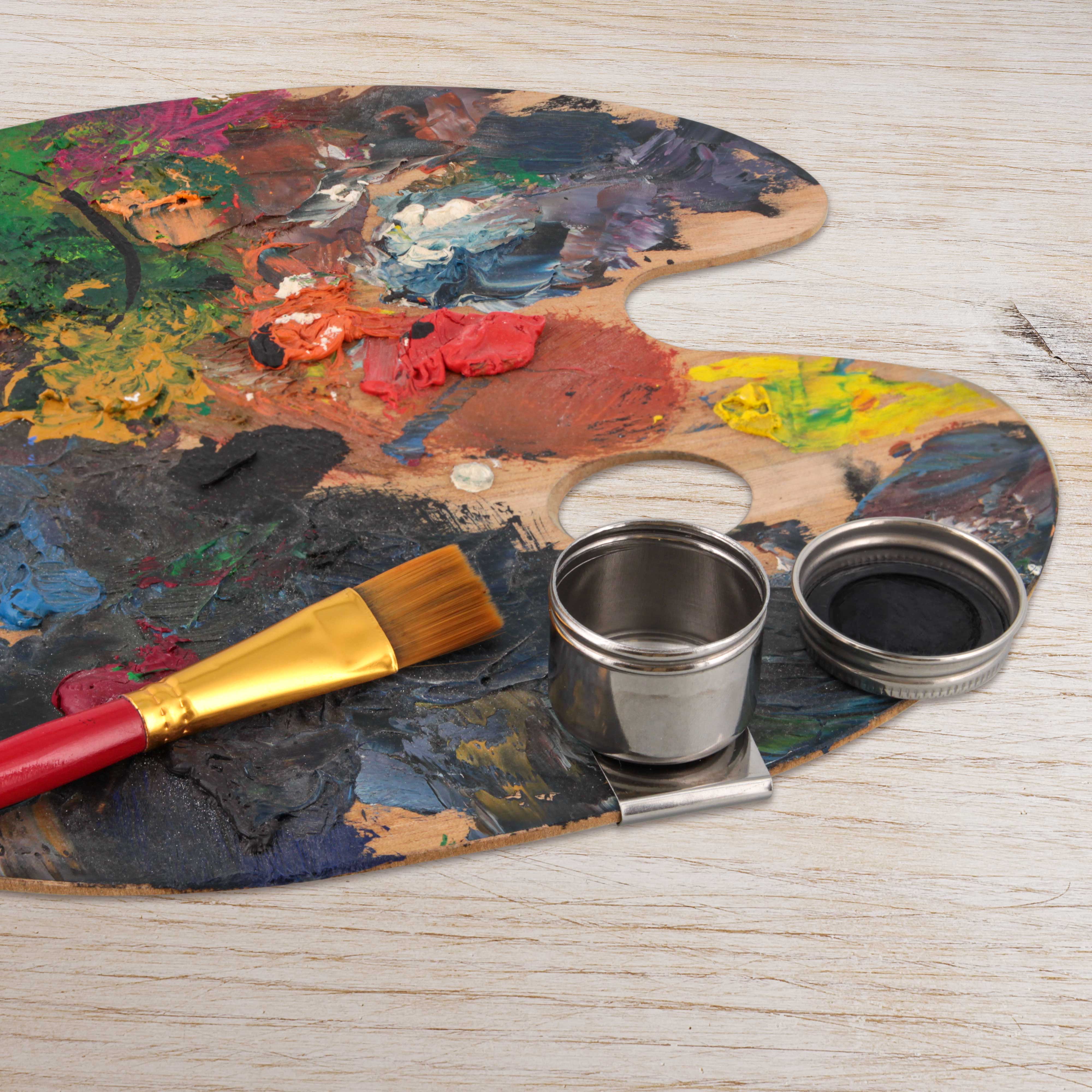 Large Mouth Single Dipper Palette Cup - Perfect for Artists, Painters & DIY Crafting - Ideal for Acrylic Paints, Watercolors & Oil Painting