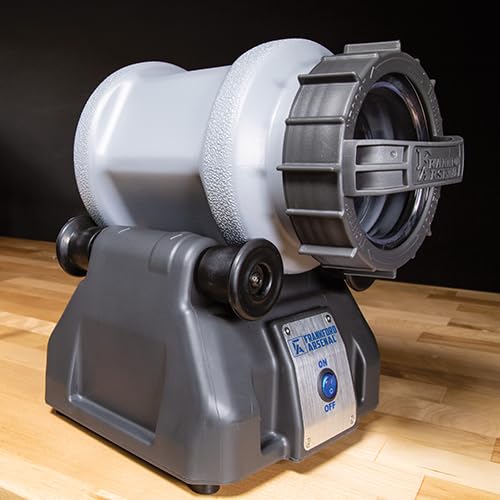 Frankford Arsenal Platinum Series Rotary Tumbler Lite - Reloading Brass Cleaner with Clear Viewing Window & Leakproof Seal | Perfect for Ammo Reloading, Jewelry Polishing & Metal Parts Cleaning