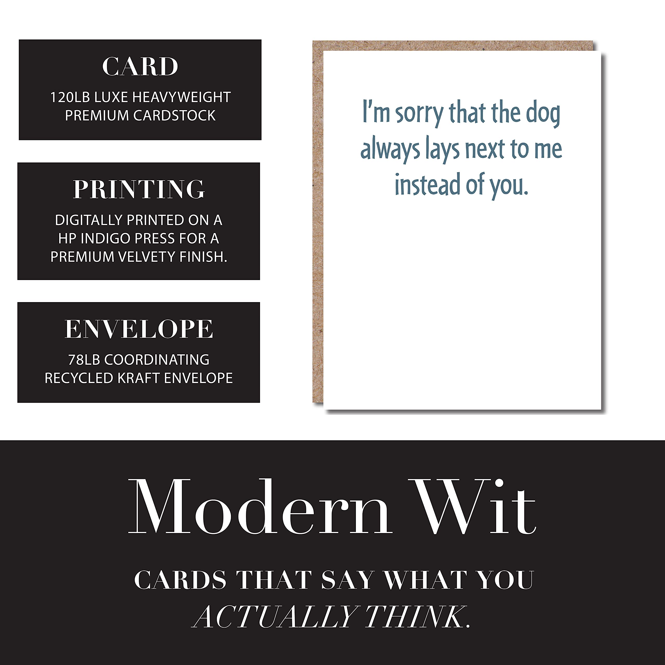 Funny Dog Card - I Love You - Perfect for Birthdays, Anniversaries, and Just Because Moments