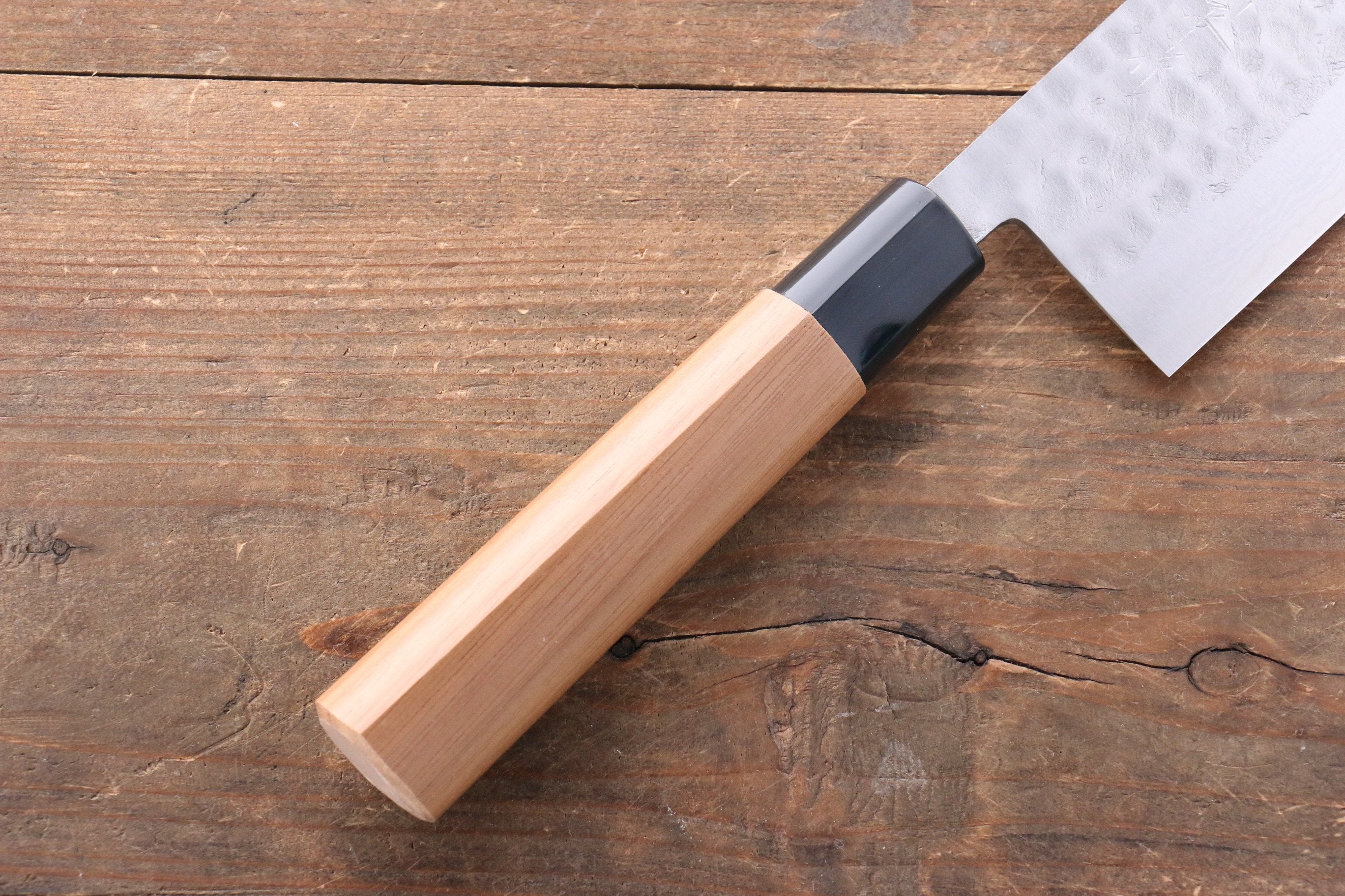 Premium Kunihira Tanryu VG1 Damascus Nakiri Knife 165mm - Japanese Chef Knife with Walnut Handle for Professional Chefs & Home Cooking - Perfect for Slicing Vegetables, Herbs & Sushi Prep