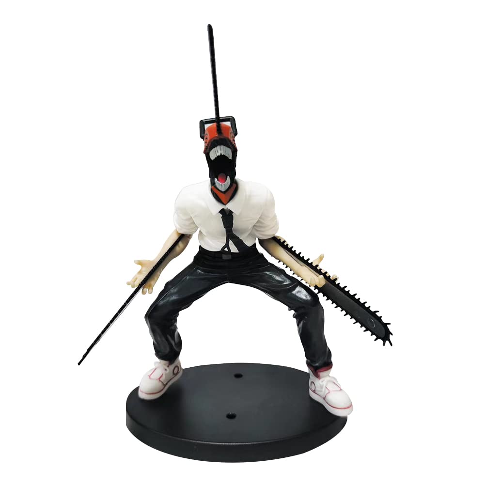 BSNRDX Chainsaw Man Anime Action Figure - 18.5CM Detailed Statue Model Set, Perfect Gift for Anime Fans & Collectors | Ideal for Display, Cosplay Props, and Anime-Themed Room Decor