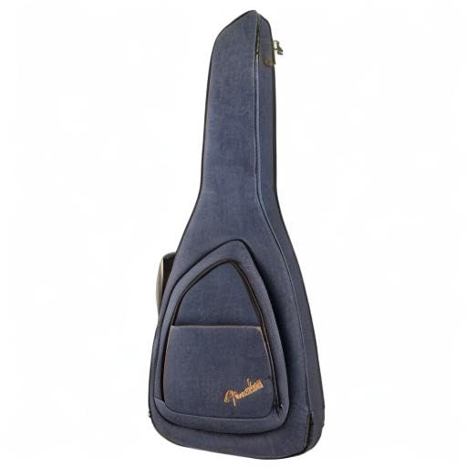 Fender FE920 Electric Guitar Gig Bag - Gold Denim Protective Case for Electric Guitars | Perfect for Travel, Gigging & Storage | Durable & Stylish Cover for Musicians