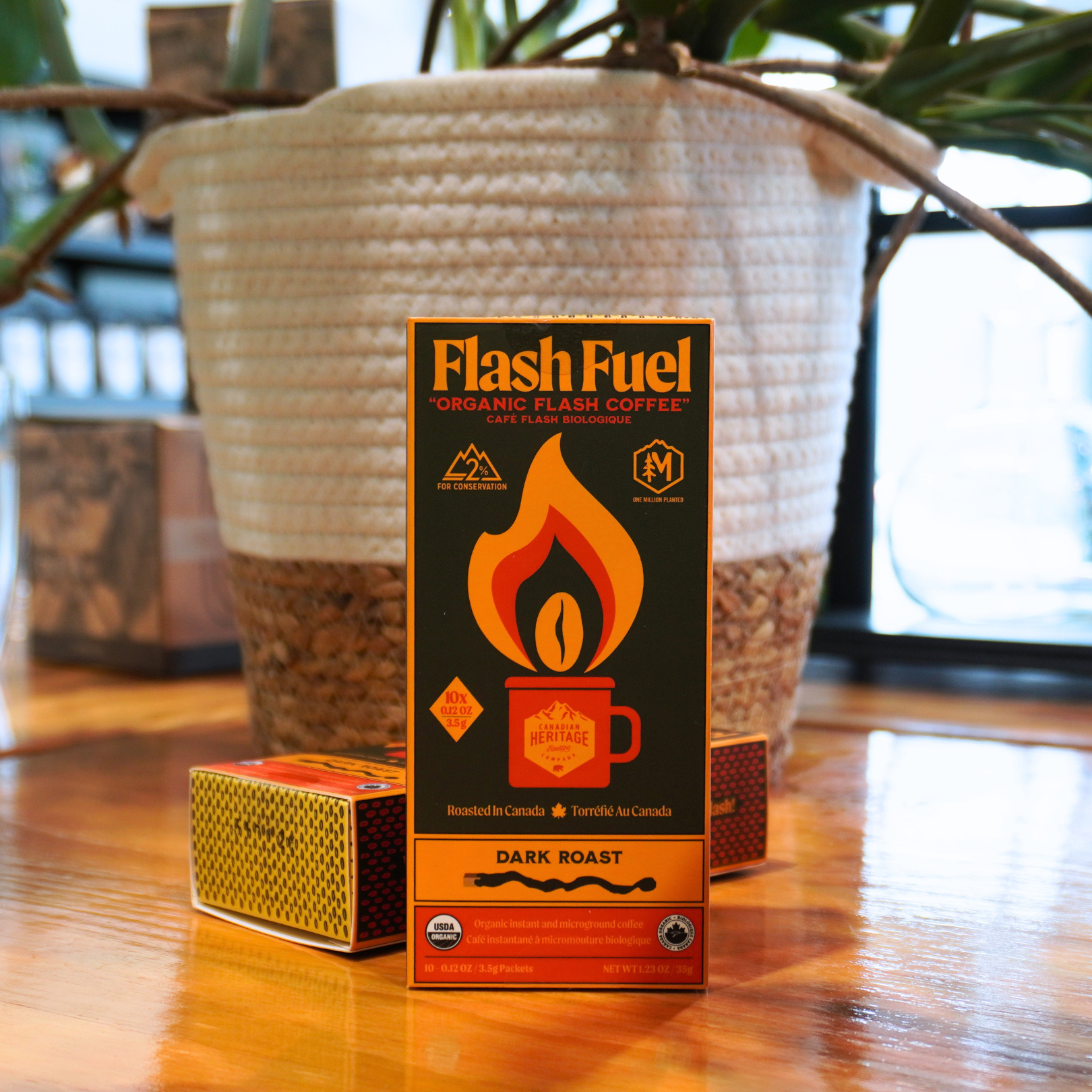 Organic Instant Coffee by Calgary Heritage Roasting Company - Flash Fuel for Quick Energy Boost | Perfect for Camping, Office & On-the-Go Lifestyles