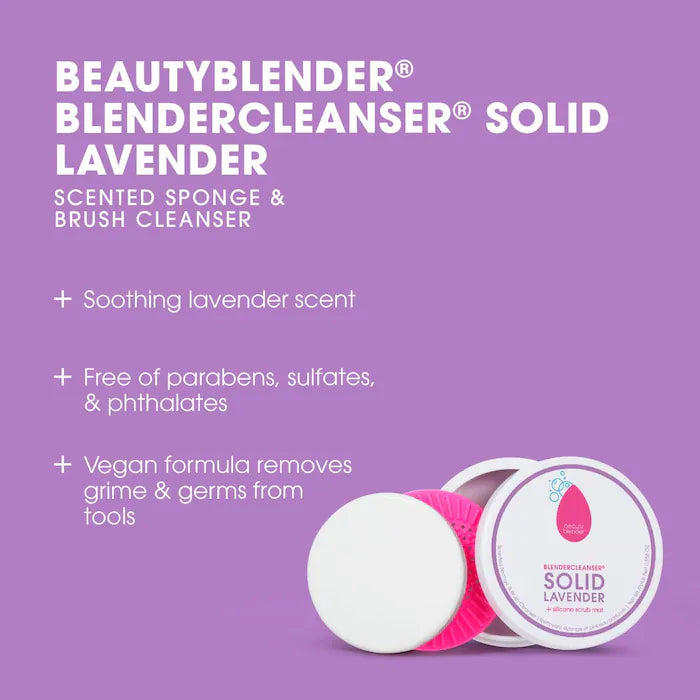 Blendercleanser® Solid Brush & Beautyblender Cleaner - Deep Cleans Makeup Brushes & Sponges for Flawless Application | Perfect for Daily Makeup Routine & Professional Artists