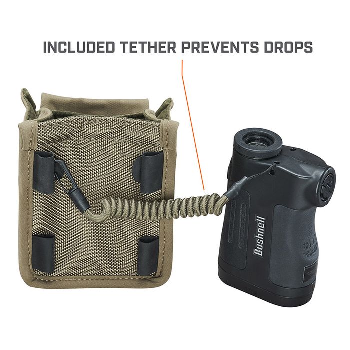Bushnell Golf Rangefinder Pouch with Tether - Durable Nylon Case for Laser Rangefinders - Perfect for Golf Accessories Storage & On-Course Convenience
