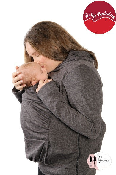 Kangaroo Babywearing Sweater for Moms - Soft & Stretchy Belly Band Wrap for Newborns - Perfect for Nursing, Bonding & Hands-Free Parenting