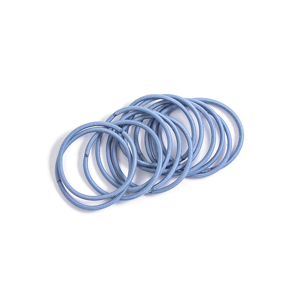 100Pcs Elastic Hair Ties for Women - 3MM Soft Ponytail Holders & No Damage Hair Bands for Daily Use, Workout, Yoga and Sports (Black)
