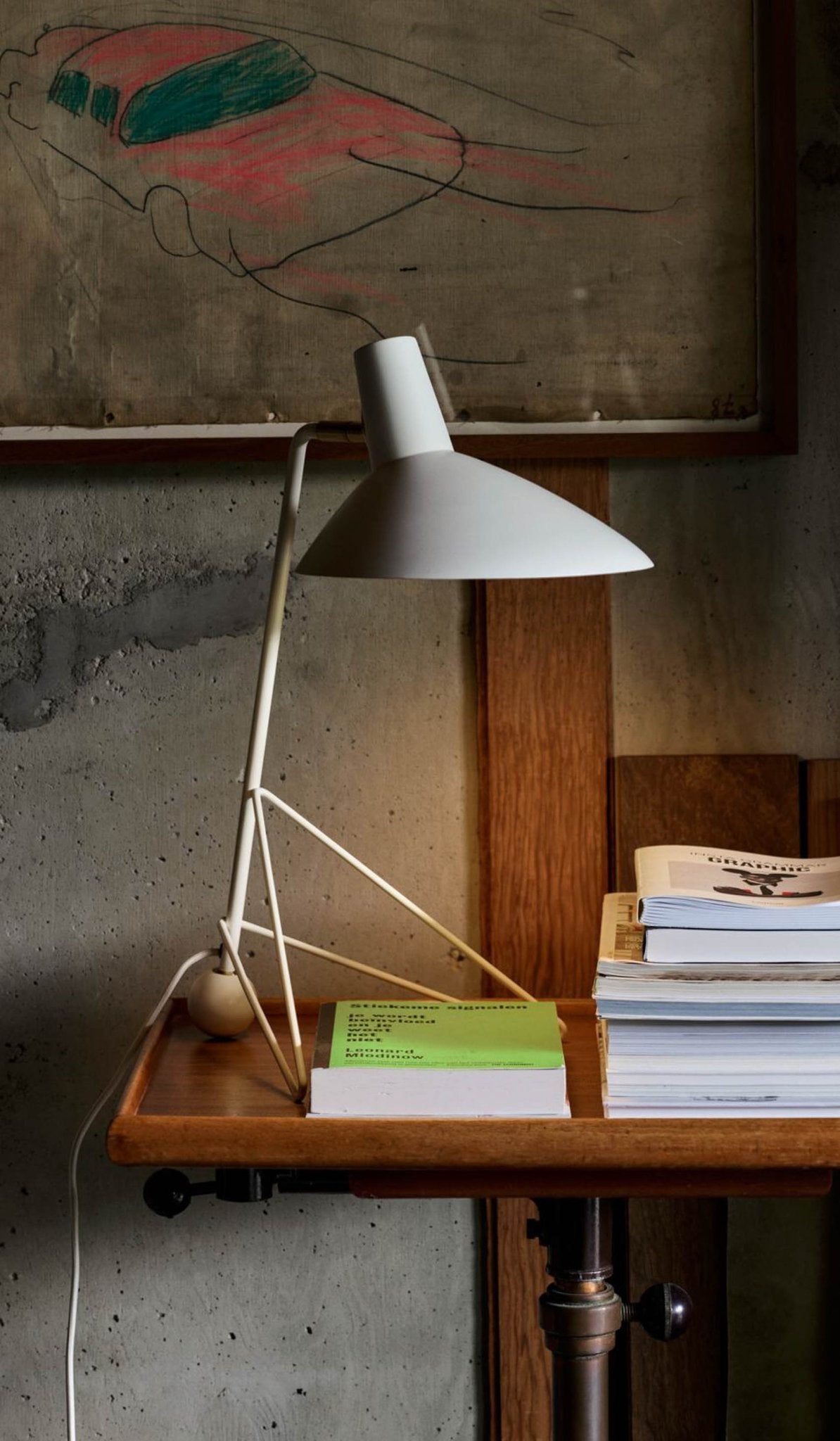 Vintage Duckbill Metal Table Lamp - Adjustable Desk Light for Study, Office & Bedroom - Warm White LED Reading Lamp with USB Port