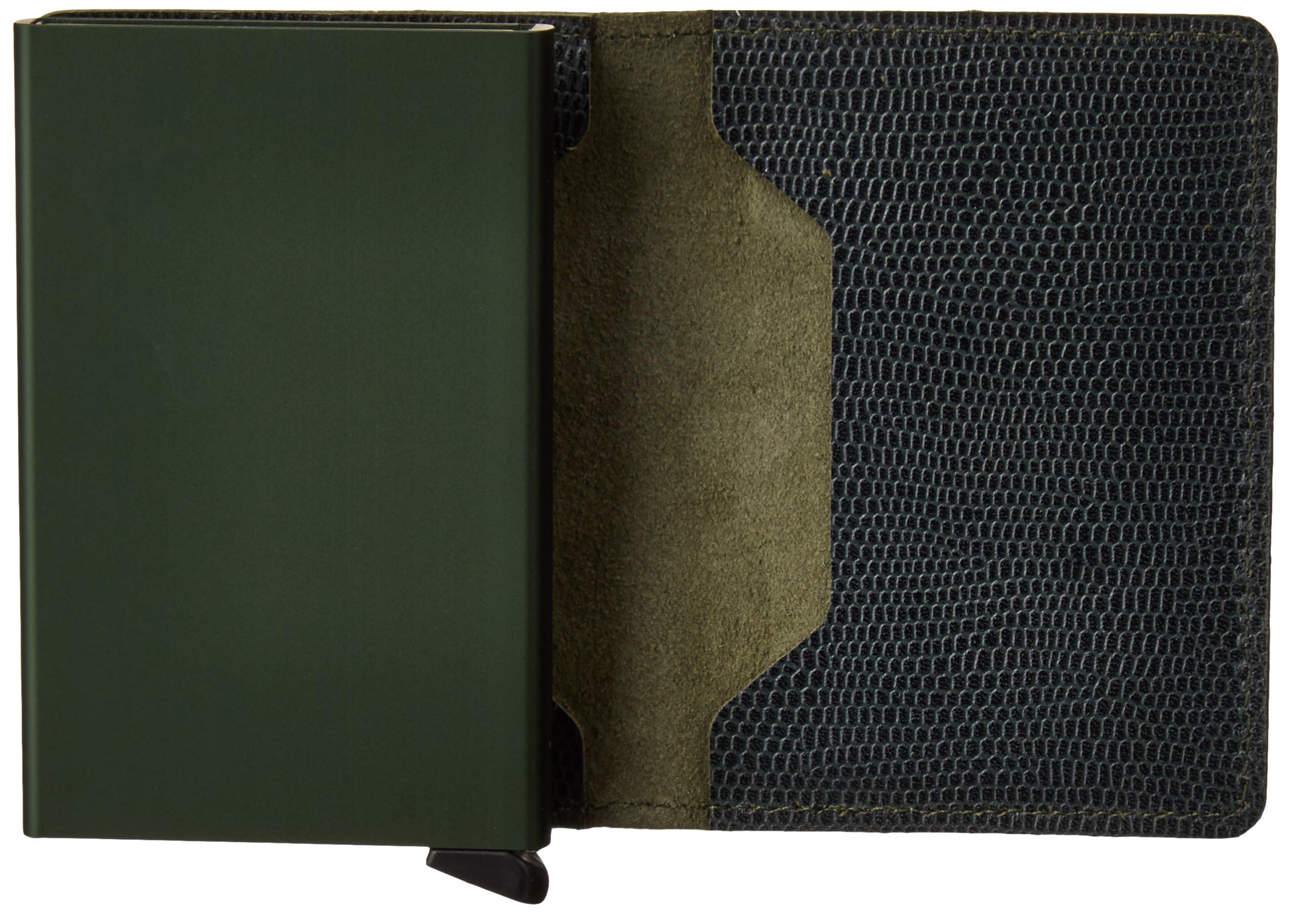 Secrid Slim RFID Blocking Leather Wallet – Genuine Leather Card Holder for 12 Cards (Rango Green) | Minimalist Wallet for Men & Women | Perfect for Travel, Business & Everyday Use