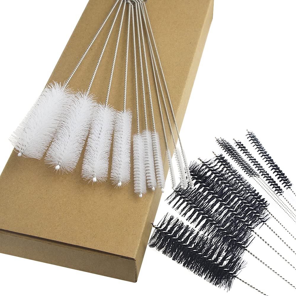28Pcs Aquarium Filter Brush Set - Nylon Tube Brush with Flexible Double-Ended Hose & Stainless Steel Long Handle - Perfect for Fish Tank, Home, Kitchen Cleaning - Ideal for Aquarium Maintenance, Pipe Cleaning, and Household Use