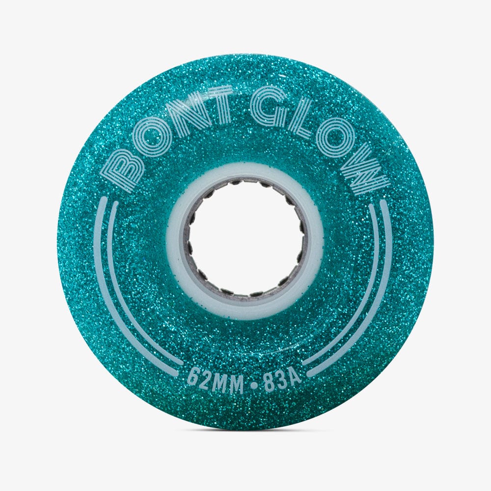Bont Glow LED Quad Roller Skating Wheels - 4 Pack Set for Night Skating, Rink, and Outdoor Use