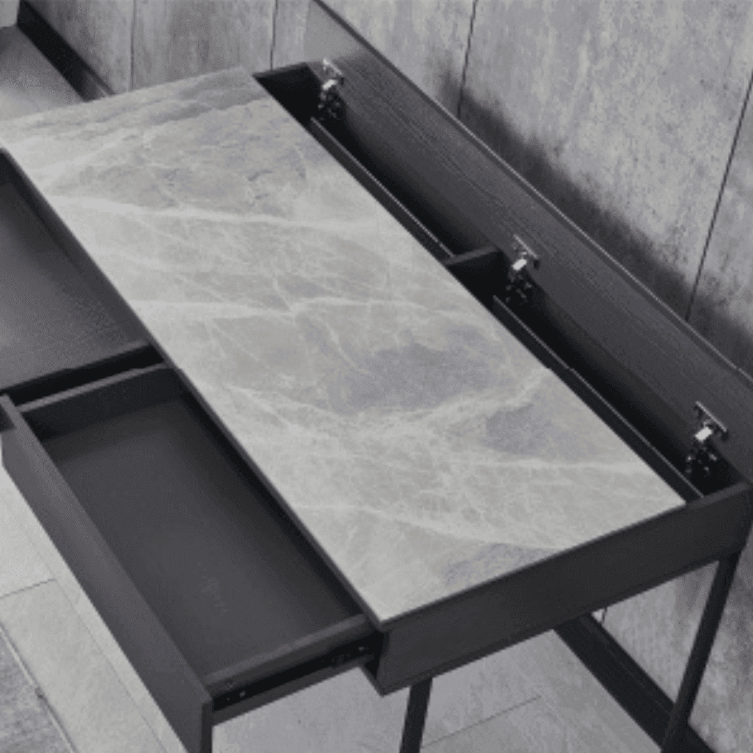 Muriel Glossy Sintered Stone Study Table - 39