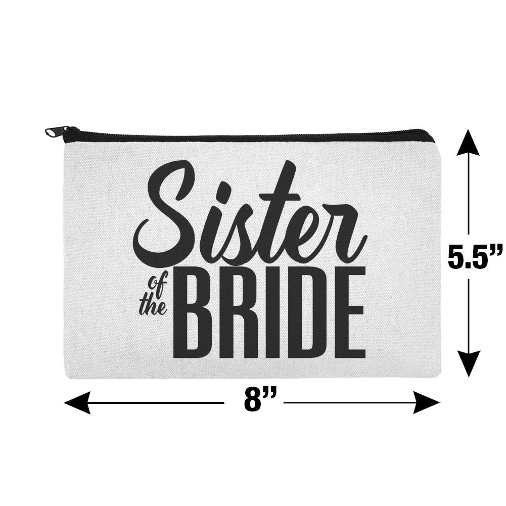 Bridesmaid Wedding Makeup Bag Organizer Pouch - Perfect for Bridal Party, Travel & Cosmetic Storage | Waterproof & Durable Cosmetic Organizer for Makeup Brushes, Lipsticks & Beauty Essentials
