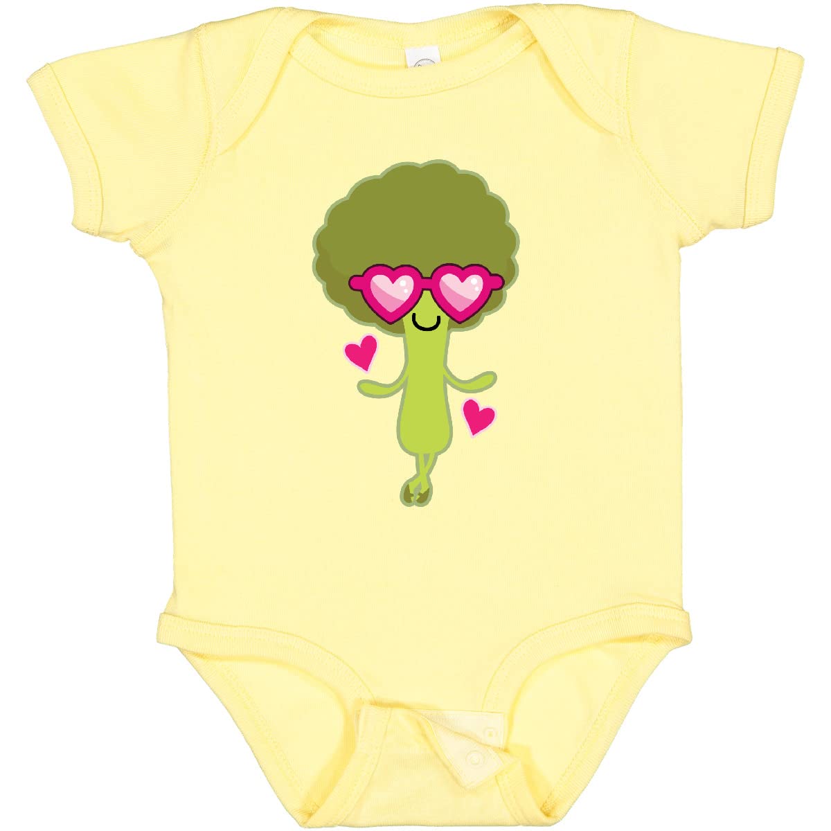 Inktastic Broccoli Lover Healthy Food Vegan Baby Bodysuit - Organic Cotton Infant Onesie for Eco-Friendly Parents | Perfect for Playdates, Family Photos & Everyday Wear