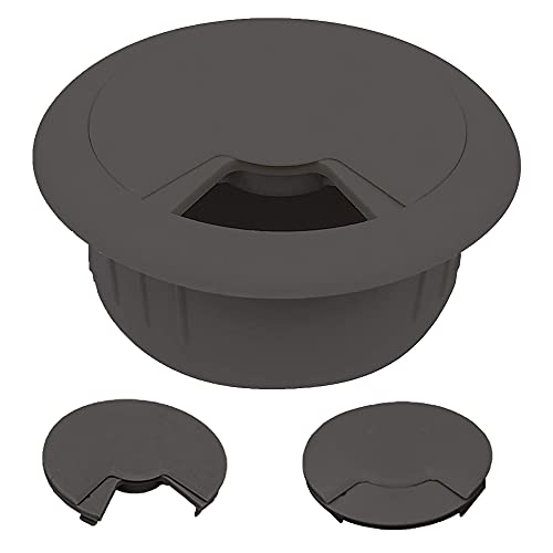 CordAway Round Plastic Desk Grommet - 2-3/8