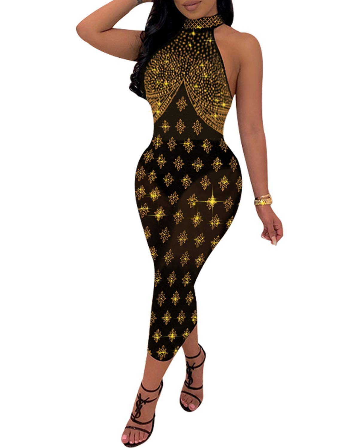PORRCEY Women's Nightclub Dress - Sexy Party Dresses for Women, Bodycon Mini Dress with Spaghetti Straps, Perfect for Club Nights, Bachelorette Parties & Evening Events