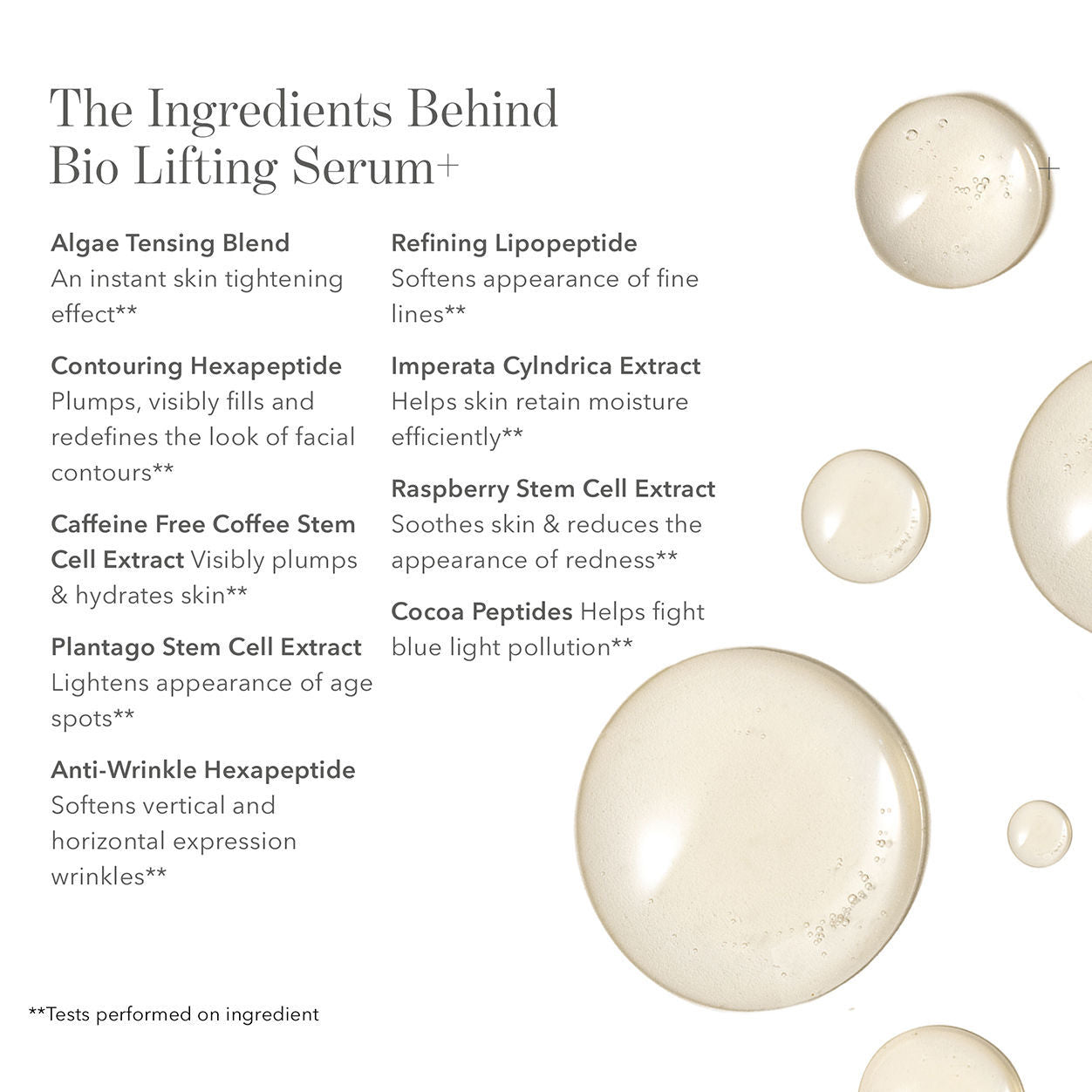 Bio Lifting Serum - Anti-Aging Facial Treatment with Hyaluronic Acid & Collagen for Youthful Skin | Perfect for Night Routine & Daily Skincare Regimen