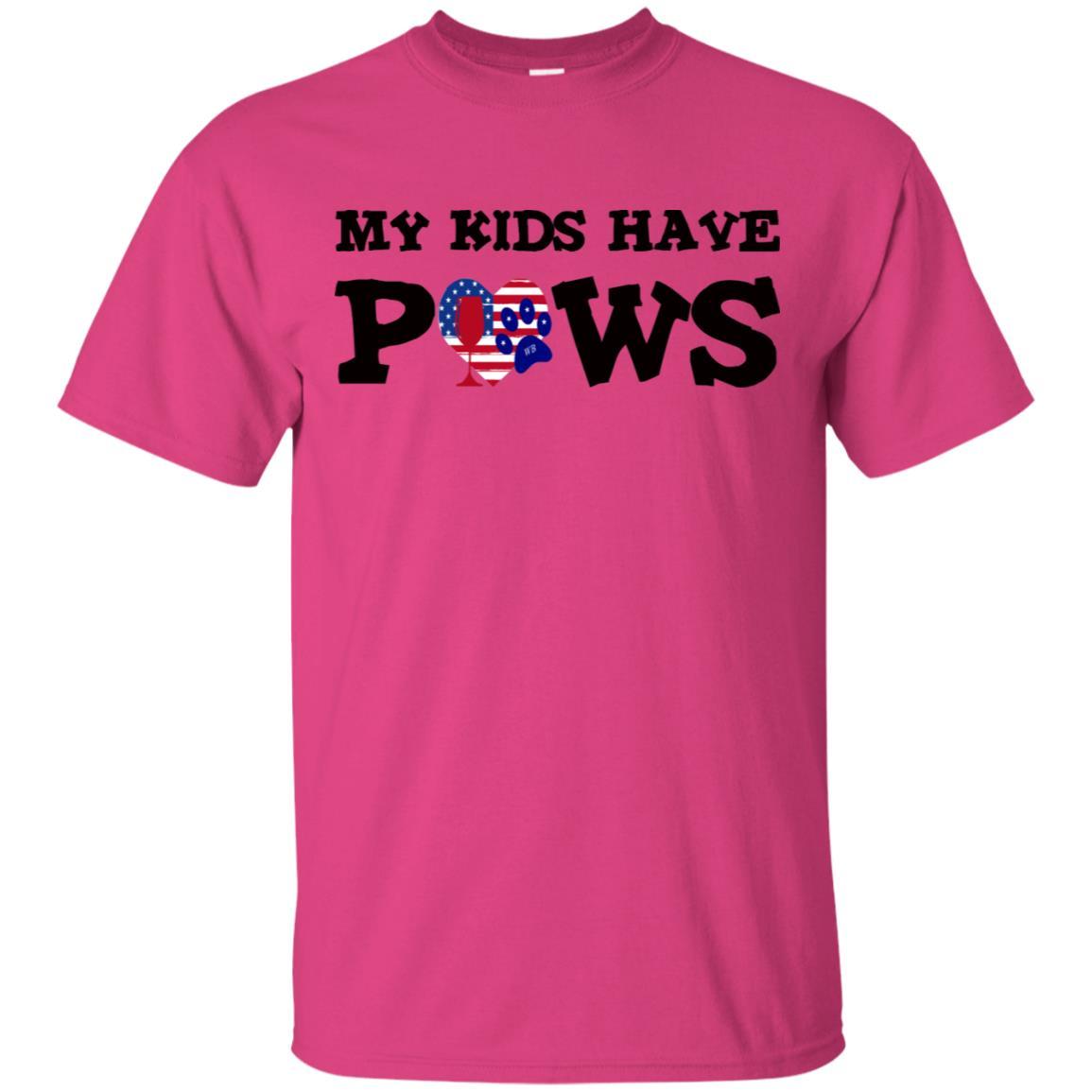 My Kids Have Paws Funny Dog Lover T-Shirt - Ultra Soft Cotton Pet Owner Tee for Women & Men - Perfect for Dog Walks, Vet Visits & Pet Lovers Gifts
