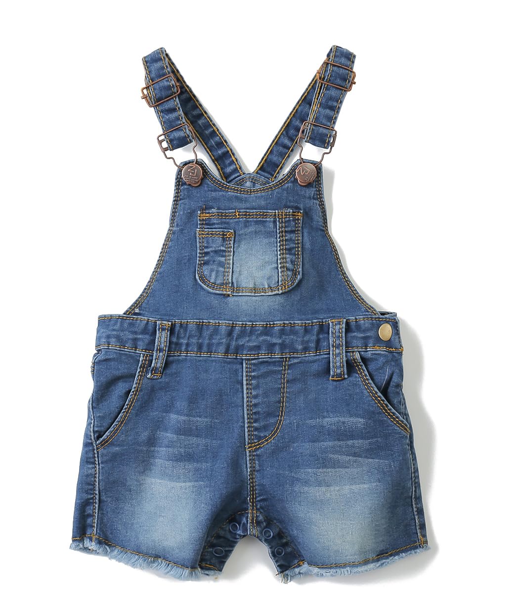 KIDSCOOL SPACE Baby Boy & Girl Denim Shortalls - Cute Toddler Jean Shorts for Summer | Playtime & Outdoor Adventures