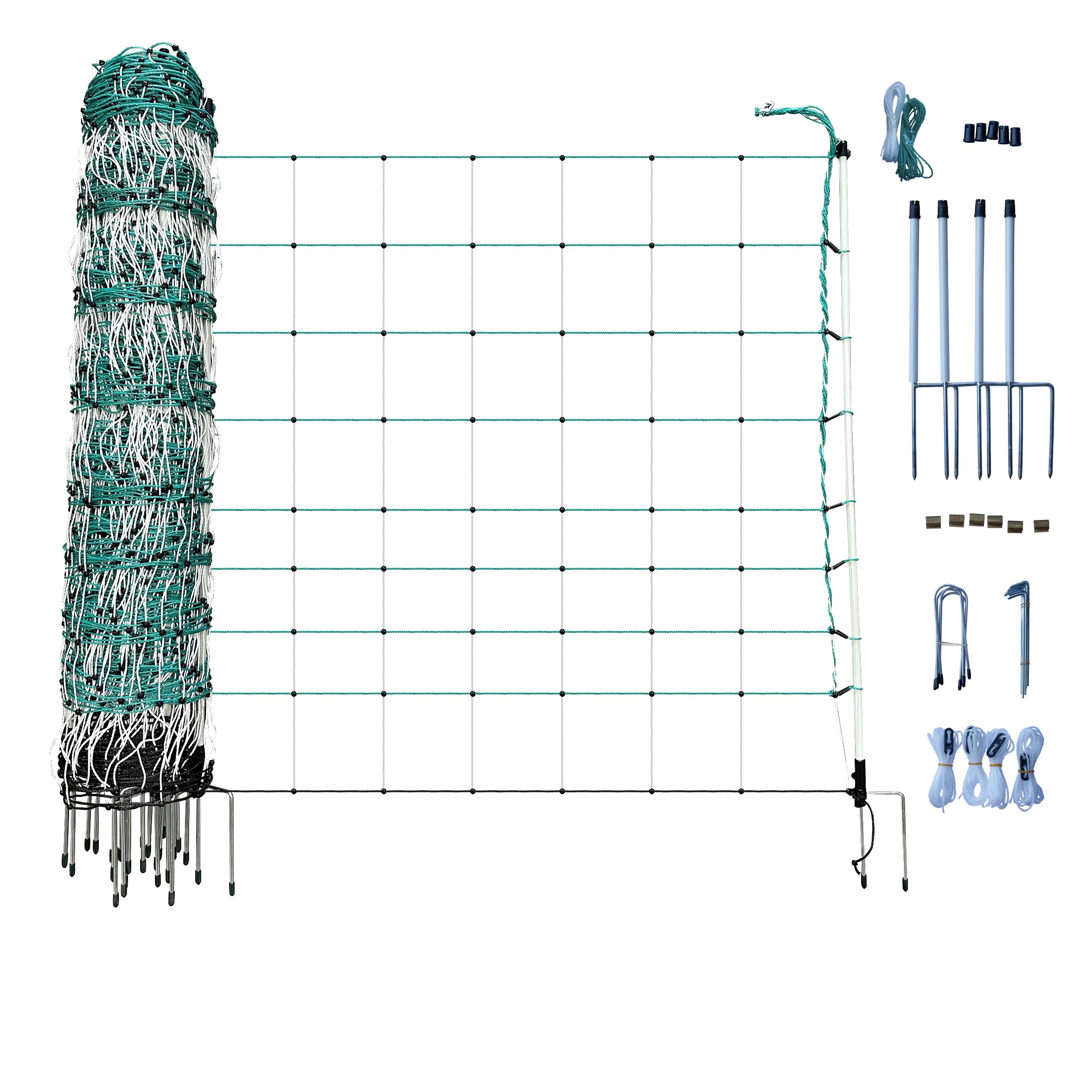 RentACoop Electric Anti-Predator Goat Fence - 168ft x 42in Height - Heavy Duty Livestock Fencing for Goats, Sheep & Large Animals (Energizer Sold Separately) - Perfect for Pasture Protection & Predator Deterrence