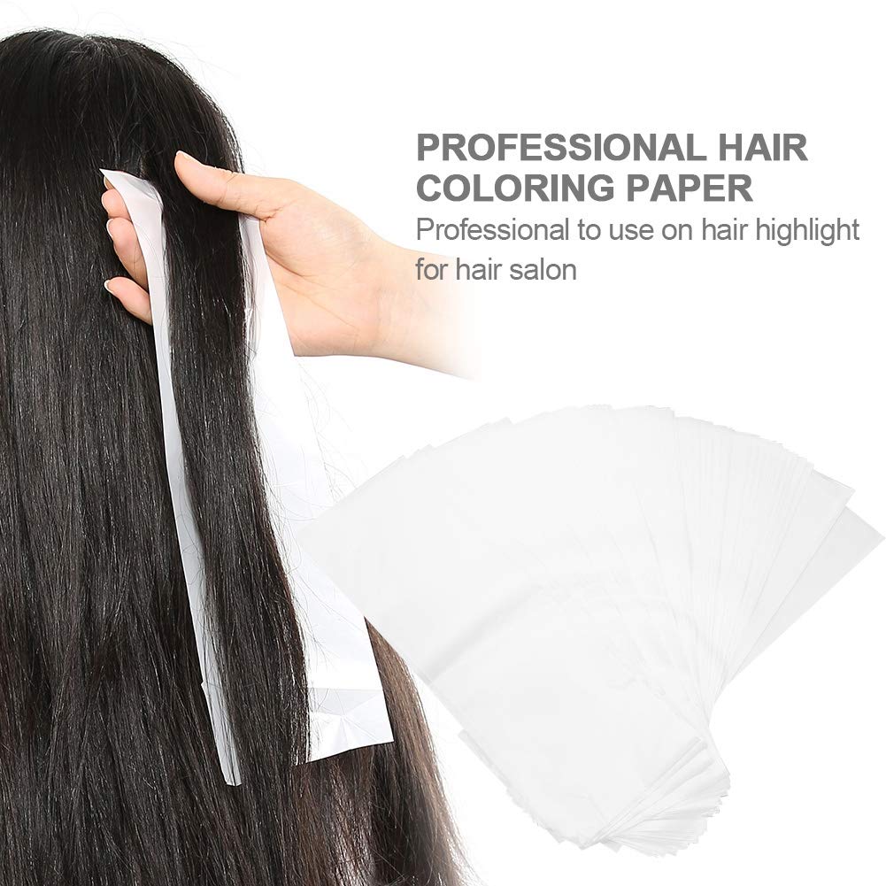 100pcs Reusable Hair Coloring Paper Sheets - Eco-Friendly Dye Separator for Salon & DIY Hair Bleaching | Professional Hair Mesh for Highlights & Ombre Styling at Home