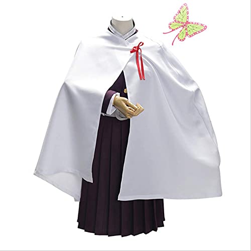 Demon Slayer Kimetsu no Yaiba Kanao Tsuyuri Cosplay Costume - Women's Anime Kimono Uniform Dress Full Set (Size S) for Halloween, Comic Con & Cosplay Events
