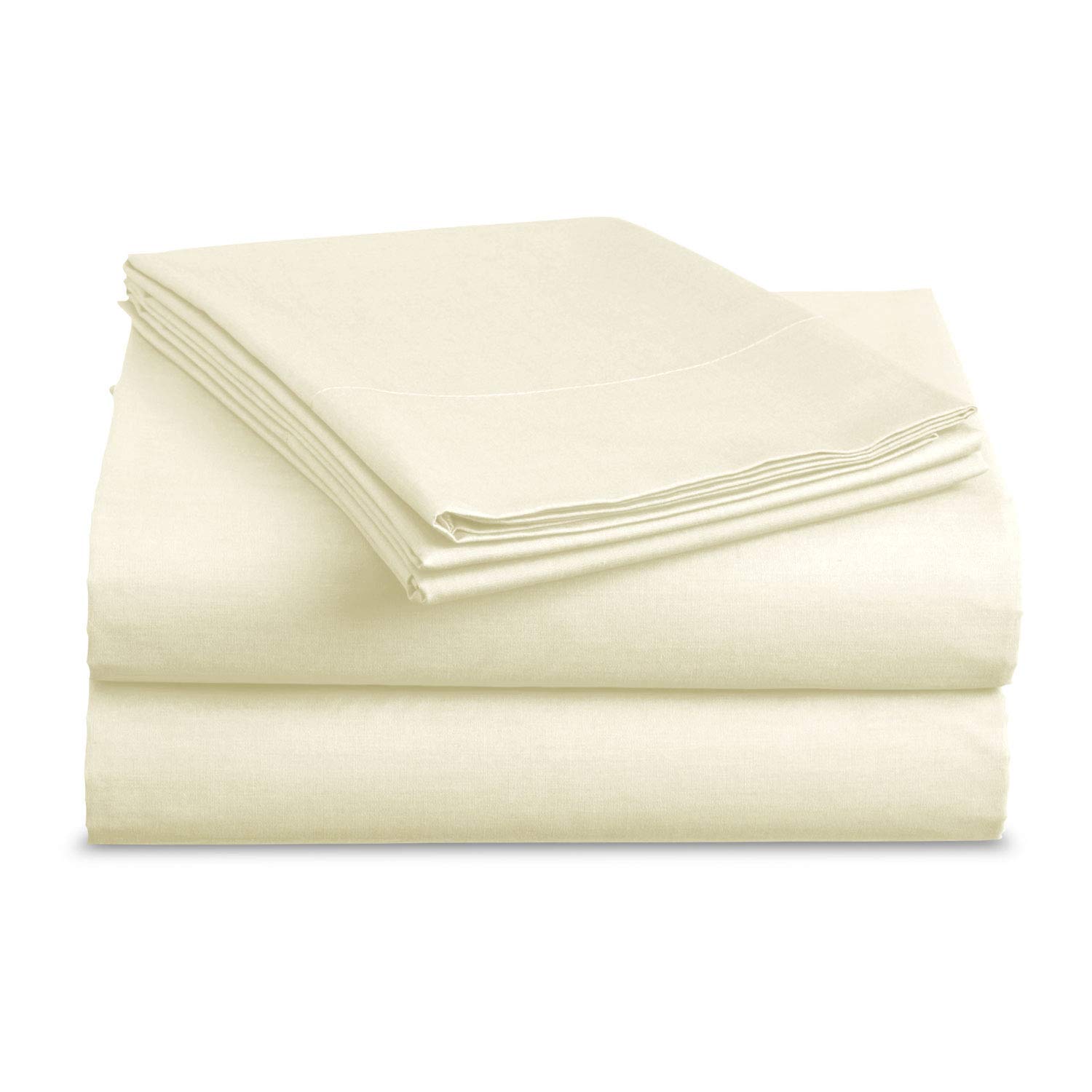 4 Piece Twin XL Bed Sheet Set - 600 Thread Count 100% Long Staple Cotton, Ultra Soft & Breathable - Fits Mattress Up to 15