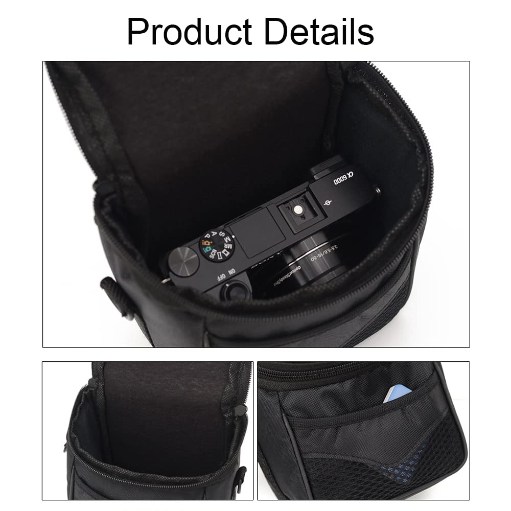 Hosoncovy Micro Digital Camera Storage Bag - Waterproof Travel Shoulder Case for Canon Nikon Sony SLR DSLR & Small Cameras - Perfect for Outdoor Photography, Hiking & Travel Adventures